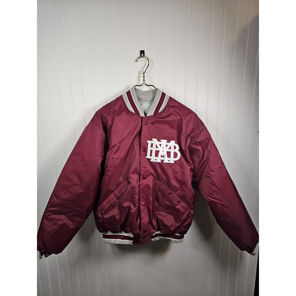 Delong Montgomery Bell Academy Vintage Bomber Jacket Size M Snap Front